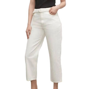 Club Monaco White Cropped Pants The Easy Crop Denim Size 29